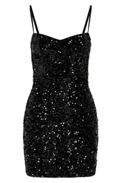 Only Kjoler<Onlconfidence S/L Sequins Tube Dress