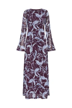 Only Kjoler<Onlcyril Mesh L/S Ankel Dress