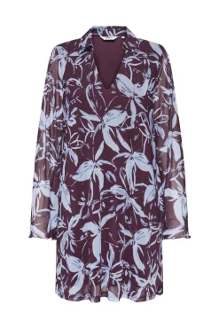 Outlet Onlcyril Mesh L/S V-Neck Short Dress Kjoler