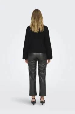 Hot Onldonna Ls Bow V-Neck Knt Strik|Bluser & Skjorter