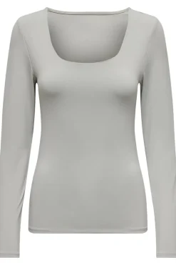 Only T-Shirts & Toppe<Onlea L/S 2-Way Deep Neck Top
