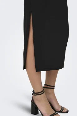 Only Kjoler<Onlea S/L Long Slit Dress Now