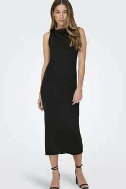 Only Kjoler<Onlea S/L Long Slit Dress Now