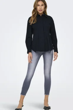 Online Onleda L/S Fitted Shirt 15344223 Bluser & Skjorter|Ammevenligt Tøj