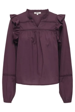 Sale Onledda Life Ls Frill V-Neck Top T-Shirts & Toppe