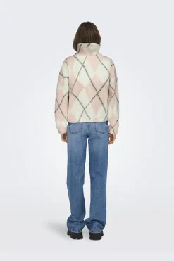 Only Overtøj & Jakker<Onleline Life L/S Zip Teddy Swt