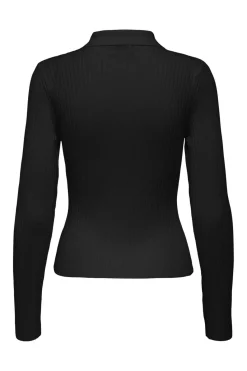 Onlelisa L/S Rib Polo Knt Bluser & Skjorter