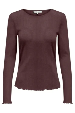Sale Onlemma L/S Rib Basic Top Bluser & Skjorter