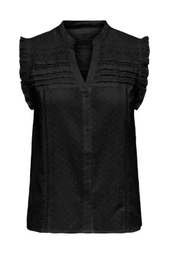 Only T-Shirts & Toppe|Ammevenligt Tøj<Onlevelyn Sl V-Neck Top Ox