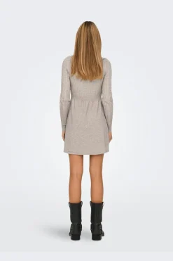 Only Kjoler<Onlfia Life Ls Cable Dress Knt
