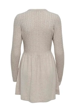 Only Kjoler<Onlfia Life Ls Cable Dress Knt