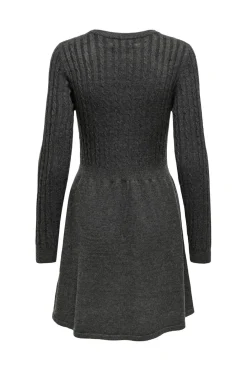 Only Kjoler<Onlfia Ls Cable Dress Knt