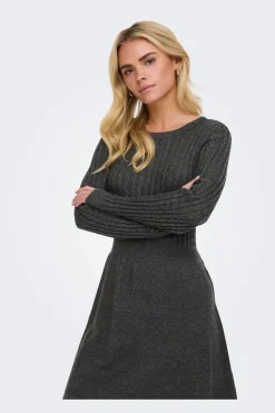 Only Kjoler<Onlfia Ls Cable Dress Knt