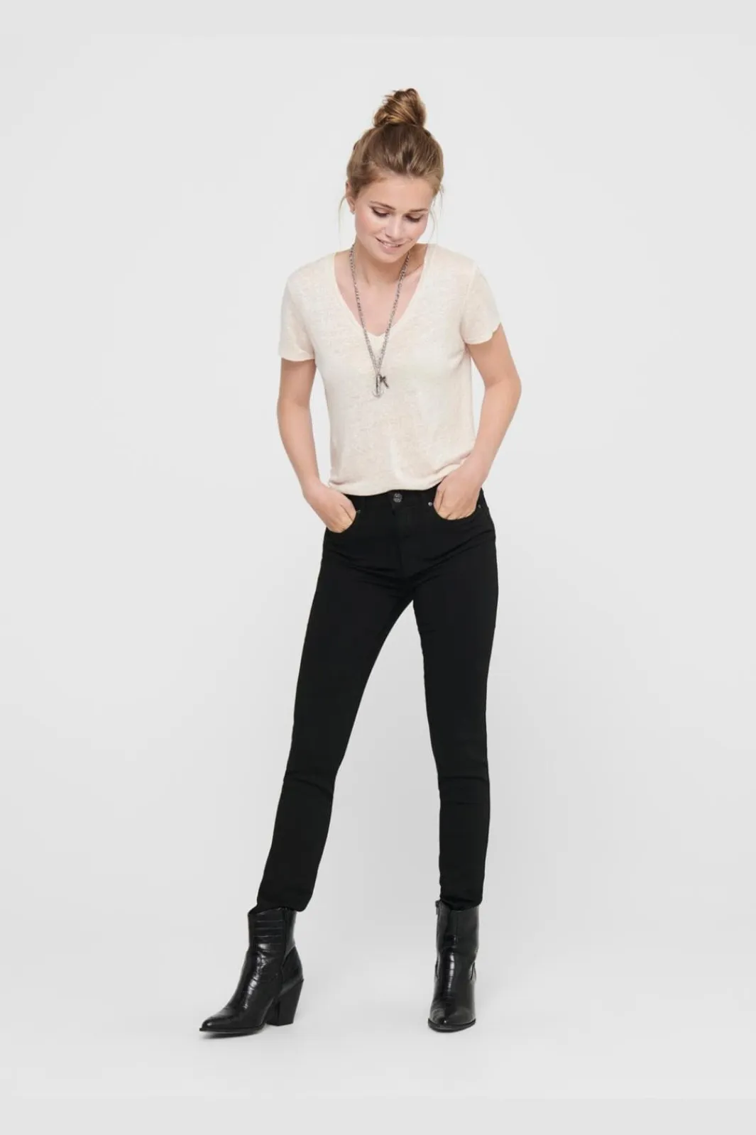 Outlet Onlforever Black Life Sk Bukser, Jeans & Leggings