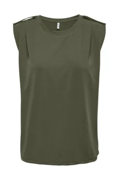 Only T-Shirts & Toppe<Onlfree Life S/L Modal Satin Mix Top