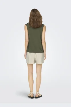 Only T-Shirts & Toppe<Onlfree Life S/L Modal Satin Mix Top