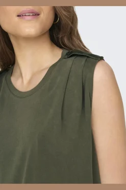 Only T-Shirts & Toppe<Onlfree Life S/L Modal Satin Mix Top