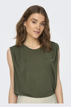 Only T-Shirts & Toppe<Onlfree Life S/L Modal Satin Mix Top