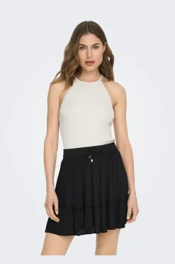 Only T-Shirts & Toppe<Onlgemma Sl Scallop Hltneck Top Knt