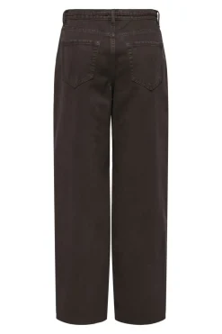 Sale Onlgianna Straight Brown Dot Bukser, Jeans & Leggings