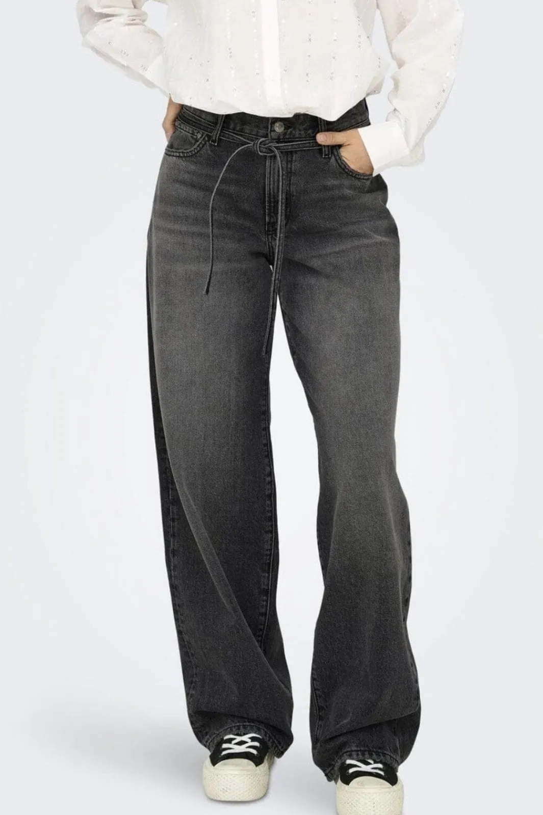 Hot Onlgianna Straight Dot980 Bukser, Jeans & Leggings