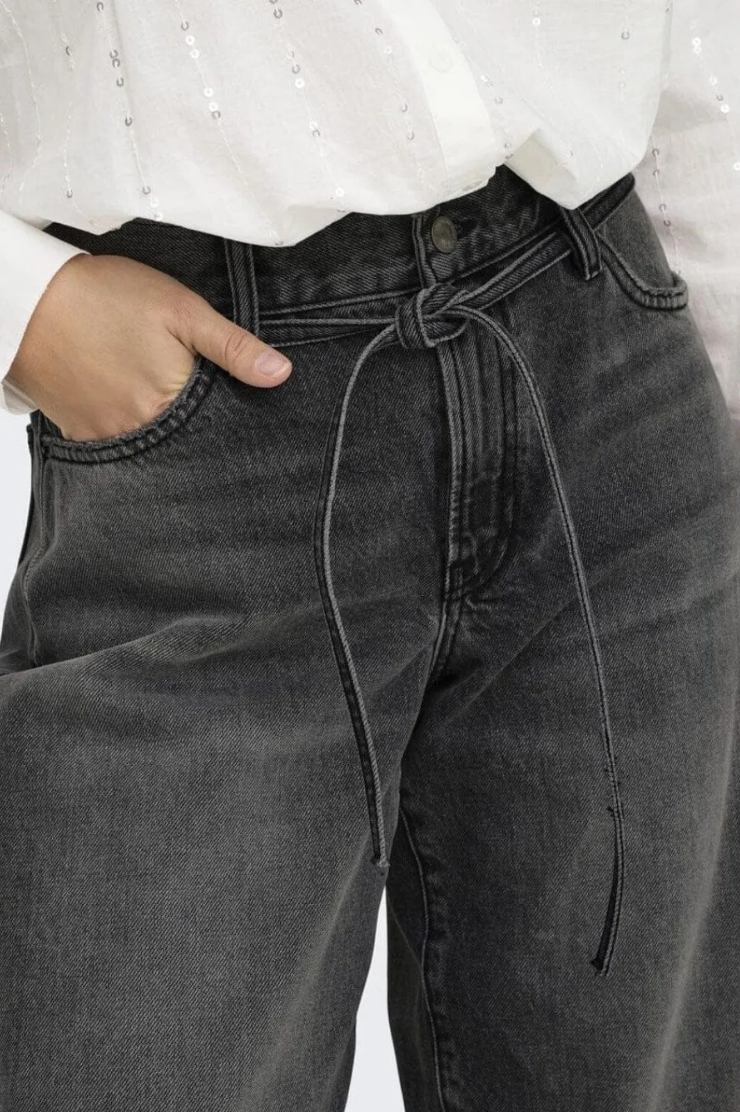 Hot Onlgianna Straight Dot980 Bukser, Jeans & Leggings