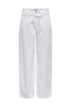 Only Bukser, Jeans & Leggings<Onlgianna Straight Jeans White Dot