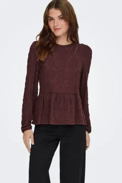 Discount Onlgiavanna L/S Peplum Top Bluser & Skjorter