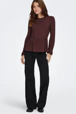 Discount Onlgiavanna L/S Peplum Top Bluser & Skjorter