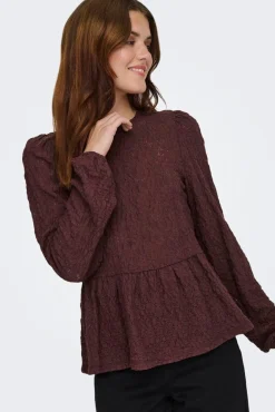 Discount Onlgiavanna L/S Peplum Top Bluser & Skjorter