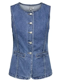 Only Veste|Ammevenligt Tøj<Onlgiulina S/L Button Waistcoat Mae