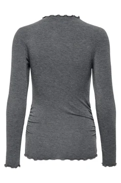 Only T-Shirts & Toppe<Onlglamour L/S Mockneck Ruching Top