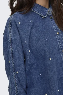 Only Bluser & Skjorter<Onlgrace Ls Rhinestone Shirt Cro