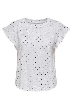 Outlet Onlgrape S/S Frill O-Neck Top T-Shirts & Toppe