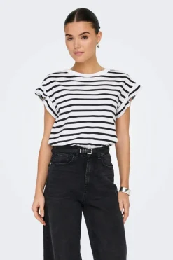 Only T-Shirts & Toppe<Onlgrape S/S Frill O-Neck Top