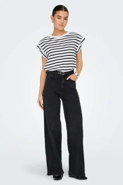 Only T-Shirts & Toppe<Onlgrape S/S Frill O-Neck Top