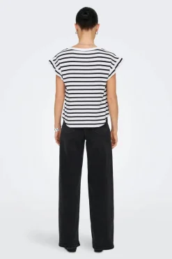 Only T-Shirts & Toppe<Onlgrape S/S Frill O-Neck Top