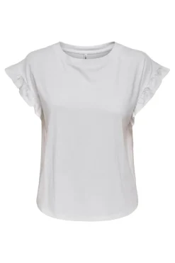 Outlet Onlgrape S/S Frill O-Neck Top T-Shirts & Toppe
