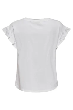 Outlet Onlgrape S/S Frill O-Neck Top T-Shirts & Toppe