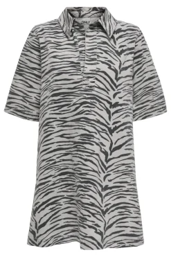 Best Onlgry Ss Zebra Dress Sik Kjoler