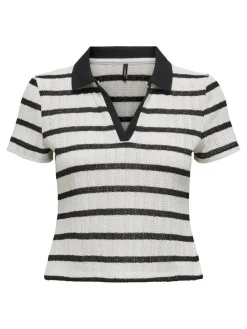 Only T-Shirts & Toppe<Onlhalia S/S Collar Top Box