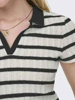 Only T-Shirts & Toppe<Onlhalia S/S Collar Top Box