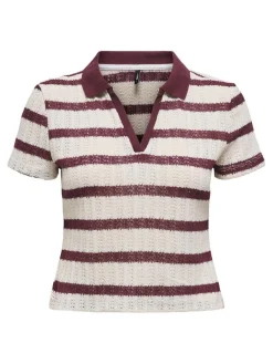 Discount Onlhalia S/S Collar Top Box T-Shirts & Toppe