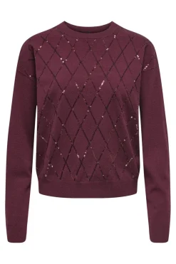 Only Strik|Bluser & Skjorter<Onlhalifax Ls Sequins O-Neck Knt