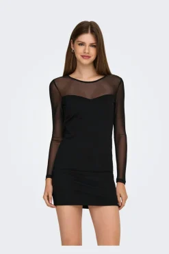 Only Kjoler<Onlheart-Becki L/S Mix Bodycondress