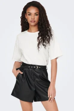 Only Shorts<Onlheidi Faux Leather Shorts Otw