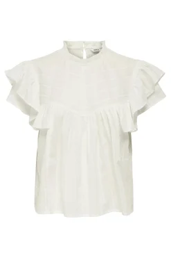 Only T-Shirts & Toppe<Onlheike S/L Frill O-Neck Top