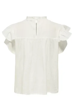 Only T-Shirts & Toppe<Onlheike S/L Frill O-Neck Top