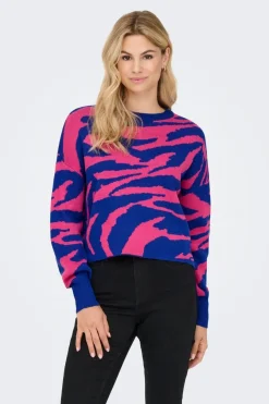 Sale Onlhilla Ls Jq Mix Box O-Neck Knt Strik|Bluser & Skjorter