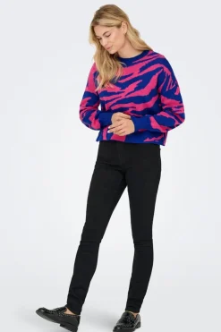 Sale Onlhilla Ls Jq Mix Box O-Neck Knt Strik|Bluser & Skjorter